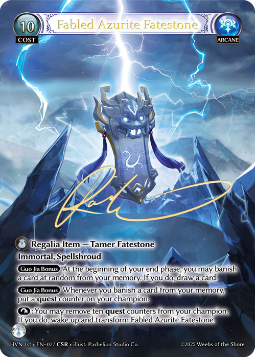 Fabled Azurite Fatestone