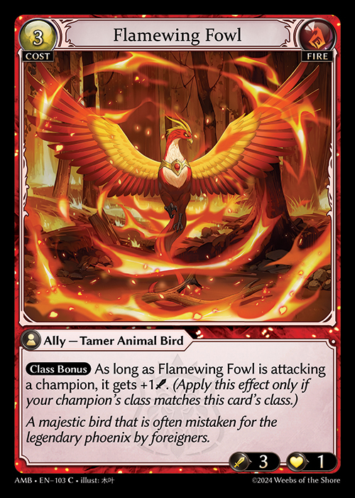 Flamewing Fowl