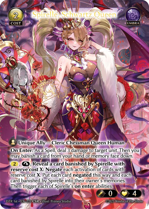 Spirelle, Schwartz Queen