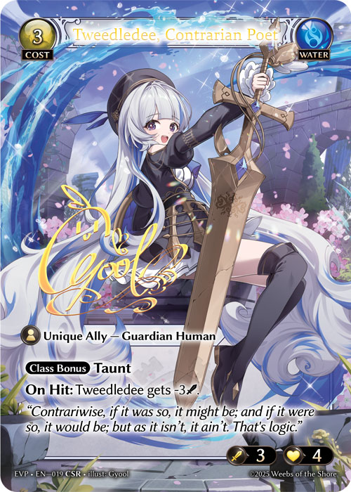 Tweedledee, Contrarian Poet