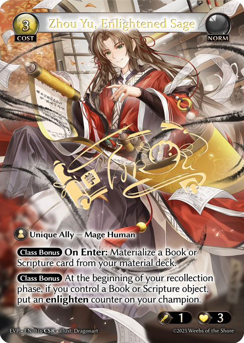 Zhou Yu, Enlightened Sage