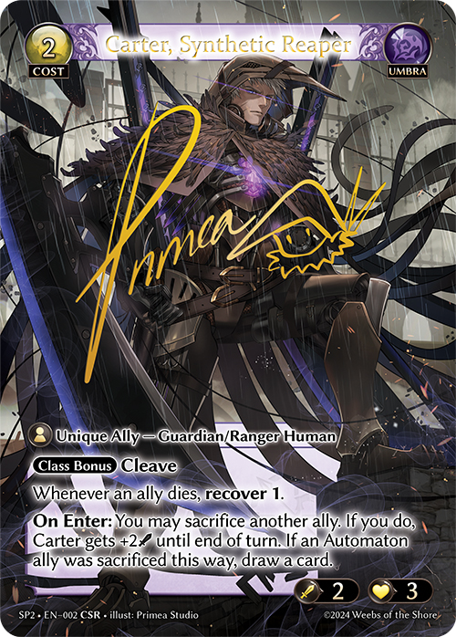 Carter, Synthetic Reaper